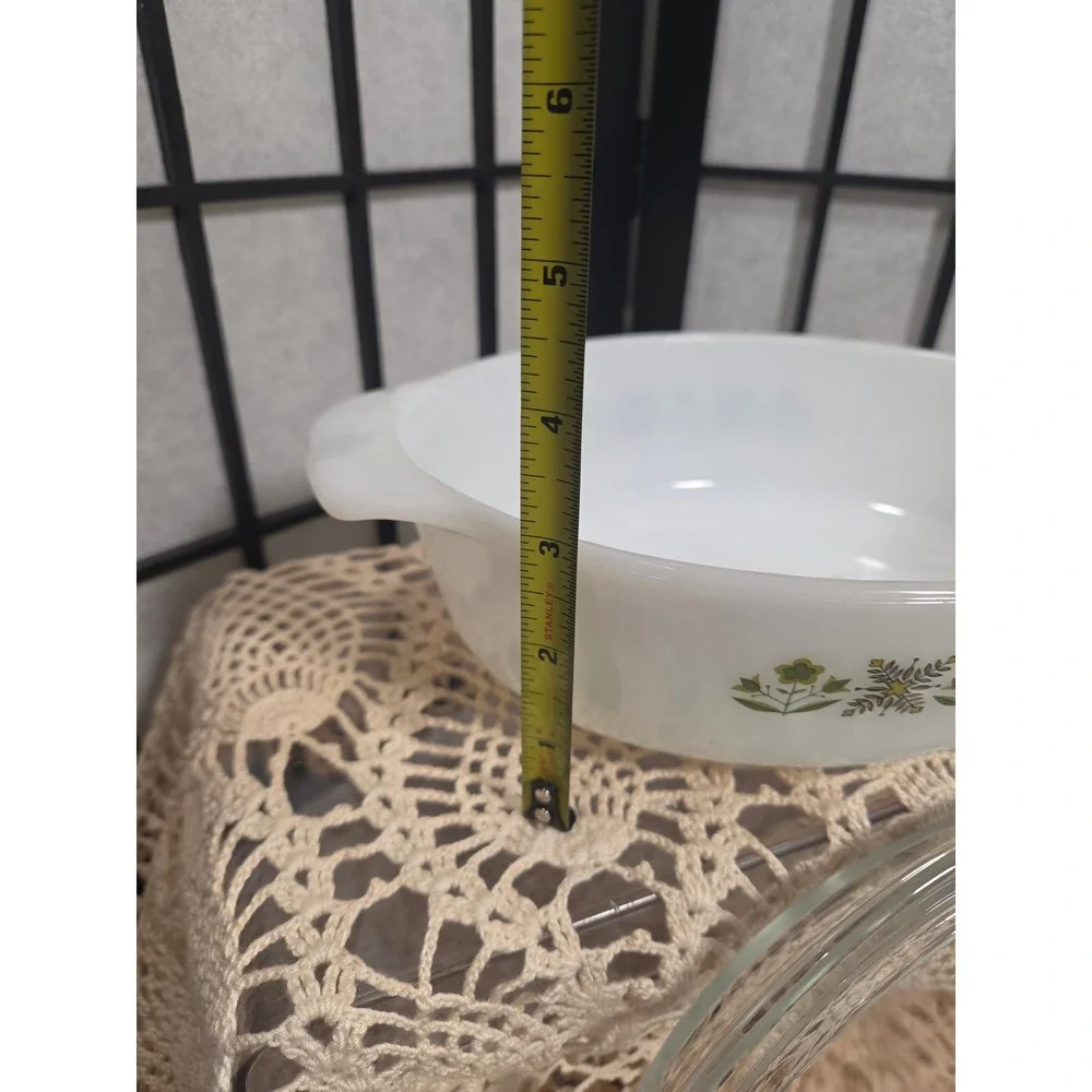 Vintage Fire-King Meadow Green 1.5 QT Oval Casserole Dish Anchor Hocking Lid